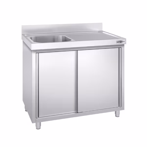 Spülschrank PREMIUM - 1200x700mm - mit 1 Becken links
