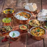 (6 kpl) Mini Tarjoilu-Pannu - MUMBAI - Ruostumaton teräs - 0,25 L - 125x85 mm - Kupari