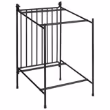 Supporto per buffet - Nero - Rettangolare - 325x290mm - Altezza: 480mm - compatibile con GN 1/2 SUPERBOXEN - con antiscivolo