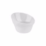 (6 st) Skål - CASUAL - melamin - 0,13 l - rund - Ø 100 mm - stapelbar - vit