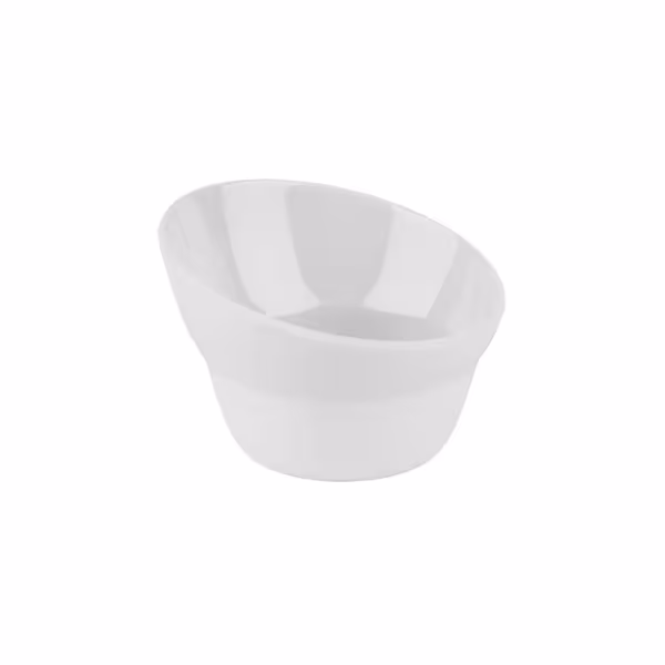 (6 stuks) Schaal - CASUAL - Melamine - 0,13L - rond - Ø100mm - stapelbaar - Wit