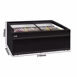 Congelator tip insula - 2,1 m - negru