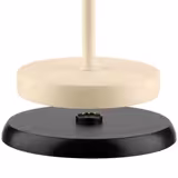 Lampada da tavolo LED ricaricabile - MERLE MINI - dimmerabile a 3 livelli - IP54 - per interno/esterno - Ø 90mm - Sand