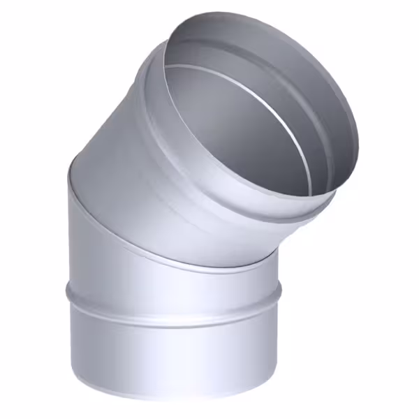 Elbow - 45° Fixed - in Stainless Steel - Ø 250 mm
