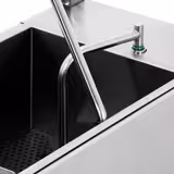 Filtro olio per friggitrice | Sistema di filtraggio dell’olio (mobile) - 450x890x880mm, 48L, 48L/min, 370W, 220-240V, 50Hz - acciaio inox | con ruote | motore silenzioso 55dB | maniglie termoisolanti - incl. 5 filtri