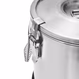 Stainless Steel Thermos Container - 10L - Height 220mm - with Non-Slip Rubber Base