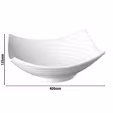 (6 Stück) Schale - GLOBAL BUFFET - Melamin - 5 Liter - 400x400mm - Weiß