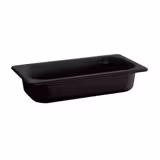 (6 pcs) Melamine Gastronorm Tray GN 1/3 - ECO - Black - 2L - Depth: 65mm