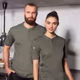 (6 pieces) KARLOWSKY | Men's Short Sleeve Performance Work Shirt – Slim Fit - Sage - Size 4XL