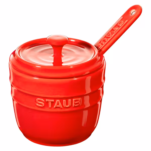 STAUB | CERAMIQUE - Zuckerdose - Ø 90mm - Keramik - Kirsch-Rot