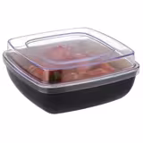 (6 pieces) FRIDA Square Buffet Bowl Lid 130 x 130 mm – Acrylic - Fits 84936#6 & 84937#6 - Clear
