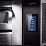 Forno de pizza a gás - Base em pedra refratária - 6+6x Ø30cm - 230V - Touch - incl. base com prateleira