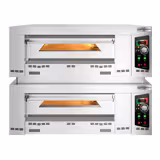 Forno a gas per pizza - 1480x1260mm - 9+9 pizze Ø34cm - 450°C - Meccanico