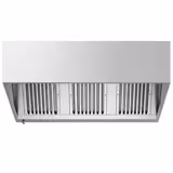 Cappa cubica professionale con motore - 1600mm - con filtri a labirinto e plafoniera LED