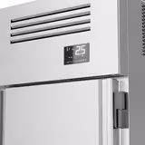 Szafa chłodnicza ze stali nierdzewnej PREMIUM - GN 2/1 - 2700L - 1820x1060mm - 2 drzwi - na wózek (roll-in) GN 2/1; LED; HACCP