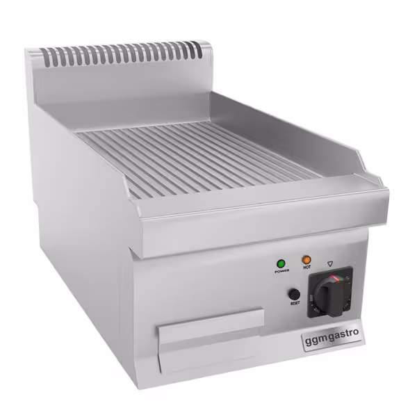 Elektrikli Pleyt Izgara  - 3,6 kW - Oluklu 