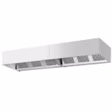 Commercial Wall-Mounted Extractor Hood – 3400mm – with Baffle Filters & Lighting