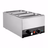 حمام مائي كهربائي يُوضع على الطاولة - 1,20 kW - GN 1/1 - مع صمام تصريف