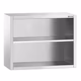 Pensile a giorno in acciaio inox PREMIUM - 800x400mm - a giorno (senza ante) - 800mm di altezza