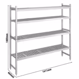 Aluminium Grundregal - 1611x1800mm - Tragkraft: 600 kg
