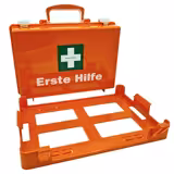 Workplace First Aid Kit – DIN 13157 contents - wall-mount bracket - orange ABS case