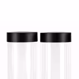 Cereal Dispenser - double - Ø120mm - Lever Dispense - Stainless Steel Stand - Black