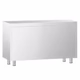 Stainless Steel Floor Cupboard PREMIUM - 1200x600mm - with Glass Sliding Doors