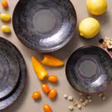 (4 pcs) Bowl - Vittoria - Stoneware - Ø 240mm - Brown