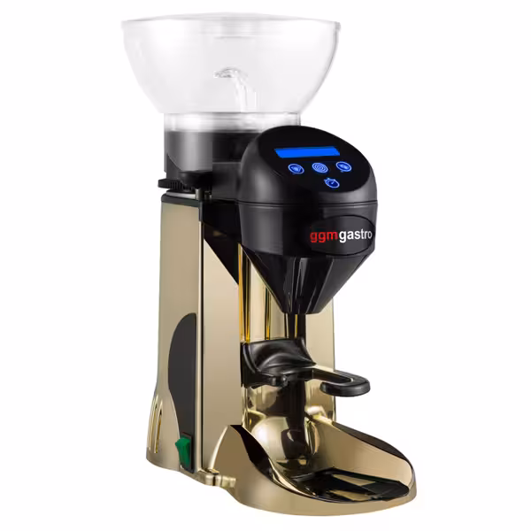 Commercial Coffee Grinder - 1kg - with Programmable Dosing - Gold