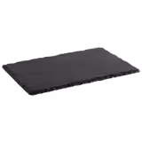 (6 pcs) Slate Serving Board - Natural Slate - GN 1/4 - 6-piece set - 265x162mm - Black