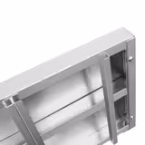 Wandbord - für Behälter 6x GN 1/6 - 1200x300mm - inkl. Schienen