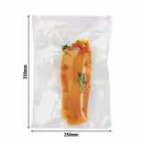 (1000 adet) Vakum Poşeti - Kanallı, Şeffaf - 250x350mm - Kalınlık: 100µm