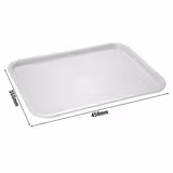 (6 stuks) Fastfood-dienblad - FAST FOOD - Polypropyleen - 45x35,5cm - hoogte: 25mm - Grijs - antislip-oppervlak
