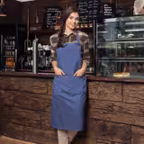 (6 Stück) KARLOWSKY | Latzschürze Jeans-Style - Vintage Blue