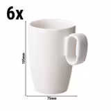 (6 kpl) LUX - Muki Maastricht - 300 ml - Elfenbeinweiß