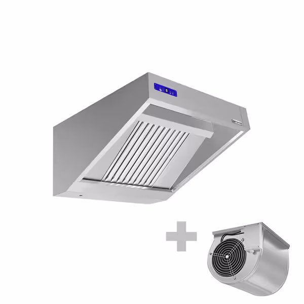 Hotte murale 0,8 m – avec moteur, régulateur, filtre et éclairage