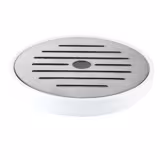 (6 buc) Bol - Melamină - Ø 90 mm - 2 piese; stivuibil; cu picioare antiderapante; compatibil mașină de spălat vase - Alb