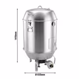 Commercial Duck oven - up to 15 ducks (1.5 kg each) - LPG/Natural Gas - AISI 304 stainless steel