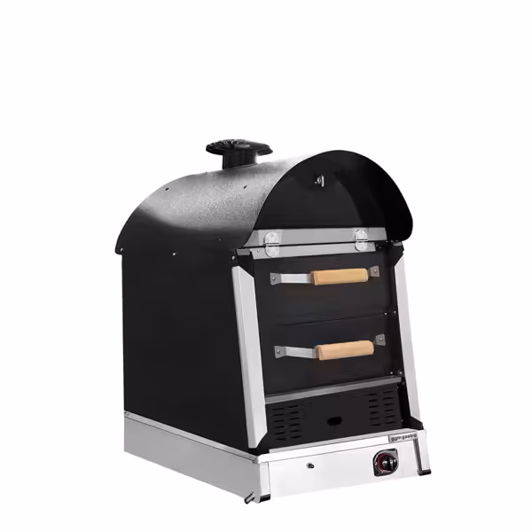 Gas Kumpir aardappeloven - mechanisch - 530x740x1100mm - RVS - met 2 laden