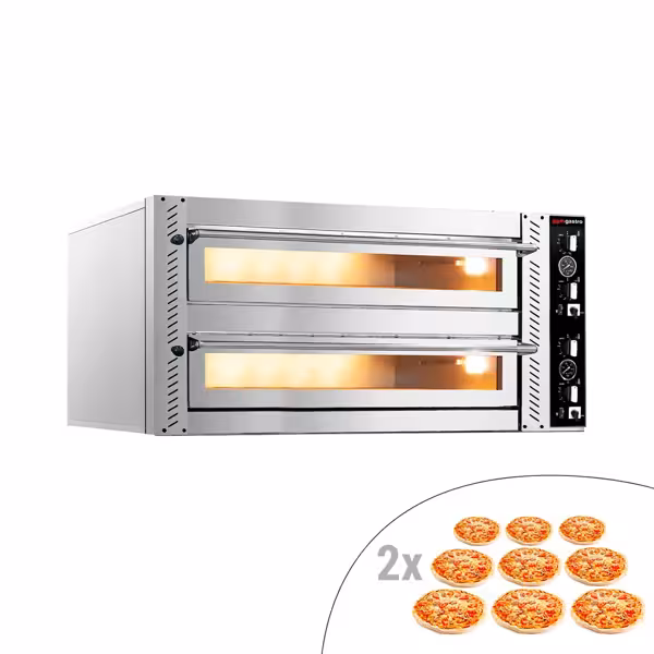 Elektrikli pizza fırını - 9+9x 30 cm - Manuel