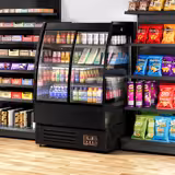 Estante refrigerada - 900 mm - 216 litros - com portas de correr de vidro duplo e 3 prateleiras