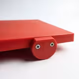 Daska za rezanje HACCP - 300x500 mm - Debljina: 20 mm - polietilen (HDPE 500) - Crvena - S odbojnicima protiv klizanja