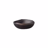 (12 Stück) Dipschälchen - MARONE - Melamin - 50ml - Ø 85mm - Schwarz/Braun