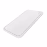 Snijplank met sapgeul - 600x400mm - Dikte: 20mm - HACCP-conform - Polyethyleen - Wit - Vaatwasmachinebestendig