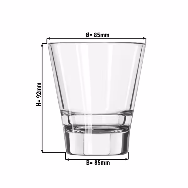 (12 pcs) Tumbler - Gilde - 207 ml - Clear