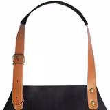 KARLOWSKY | Grembiule con pettorina in pelle - Nero
