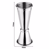 (6 adet) Jigger - Paslanmaz Çelik - 2,5/5cl - ara çizgiler 1,5/3,5cl