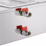 Fundidor de chocolate al baño maría PROFESIONAL - 2x GN 1/3 (9cm) - 1,5kW - incl. 2 tapas y 2 cubetas GN 1/3 - 0–100°C