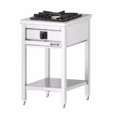 Fogón a gas de sobremesa - 8,5kW - 1 fuegos - abierto con base y cajón recogegrasas - modelo de alto rendimiento