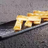 (6 db) Tálca - GLAMOUR - Melamin - 370x110 mm - Magasság: 25 mm - fekete